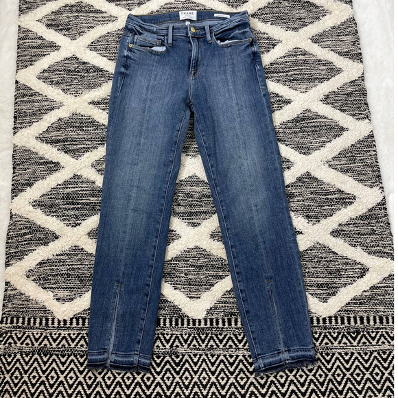 Frame Denim Le Nouveau Straight Slit From Skinny Jeans size 26 - Picture 1 of 6